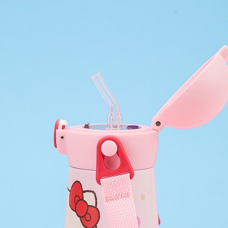 L!LFANT The Bottle - Mini Stainless Straw Tumbler 310ml - Hello Kitty