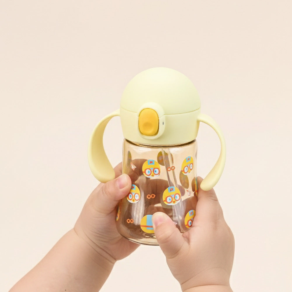 L!LFANT Baby's First PPSU Double Handle Mini Straw Bottle 200ml - PORORO