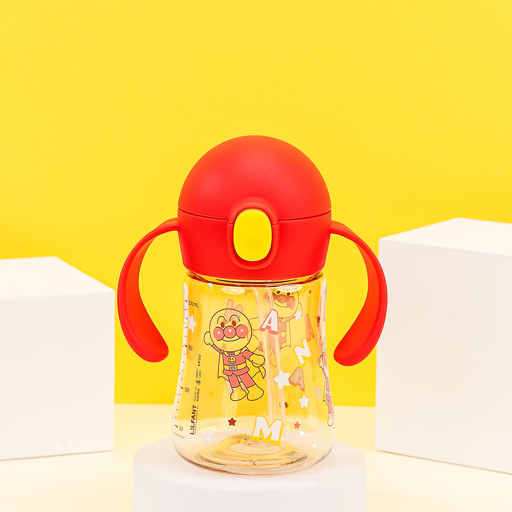 L!LFANT Baby's First PPSU Double Handle Mini Straw Bottle 200ml - ANPANMAN