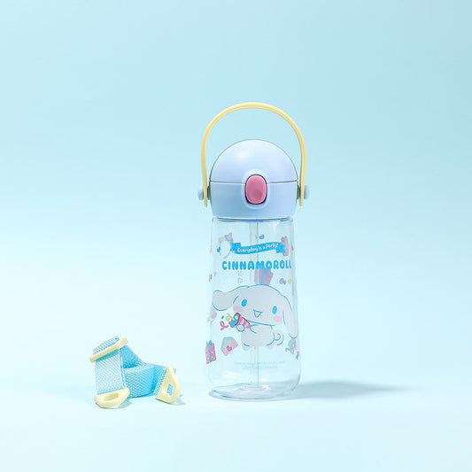 L!LFANT The Bottle - One Touch Tritan Straw Bottle with Strap 470ml - Cinnamoroll