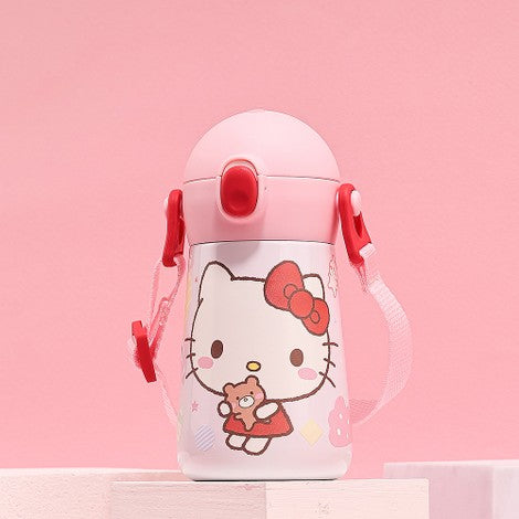 L!LFANT The Bottle - Mini Stainless Straw Tumbler 310ml - Hello Kitty