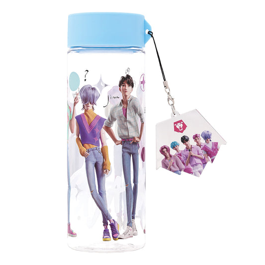 L!LFANT x KPOP DEMON HUNTERS Mirror Keyring Clear Tritan Bottle 500ml - SAJA BOYS