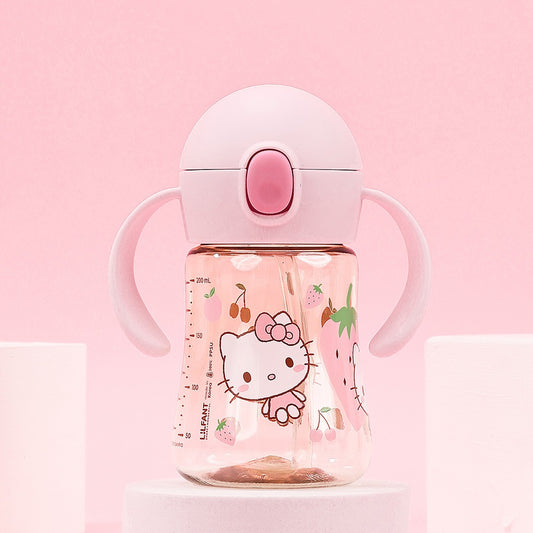L!LFANT Baby's First PPSU Double Handle Mini Straw Bottle 200ml - HELLO KITTY